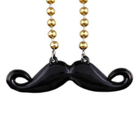 Endless Games Funky Mustache Beaded Necklace, 12PK EN3333868